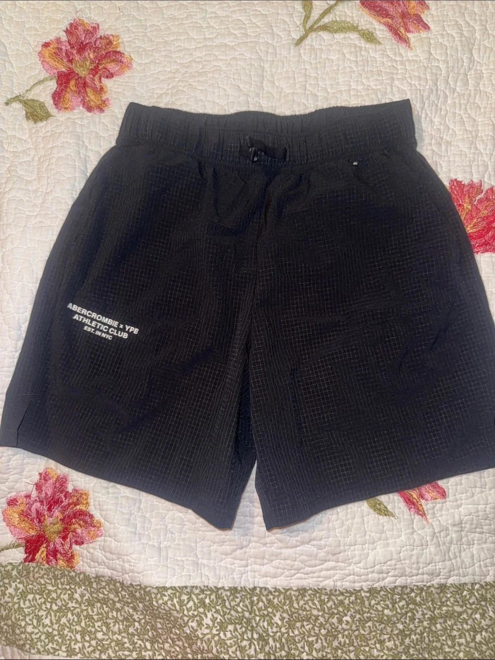 AbercrombieYPB Boys Black Athletic Shorts